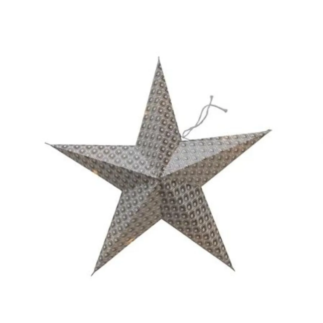 18" LED Paper Star Ornament // 4 Styles