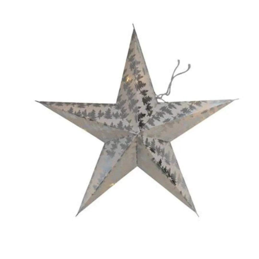 18" LED Paper Star Ornament // 4 Styles