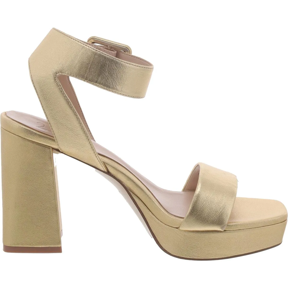 27 Edit Womens Jaselle Leather Square Toe Dress Sandals