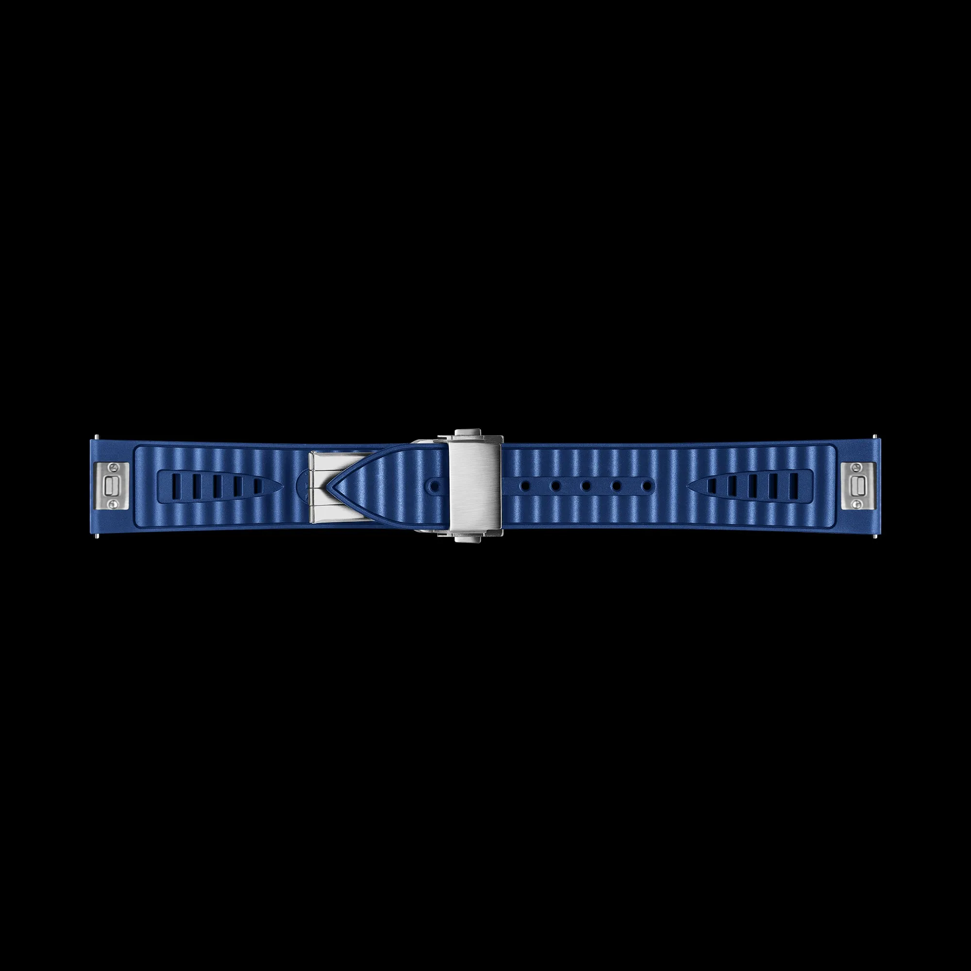 Blue NBR Rubber Strap with Silver Buckle for TARANTULA