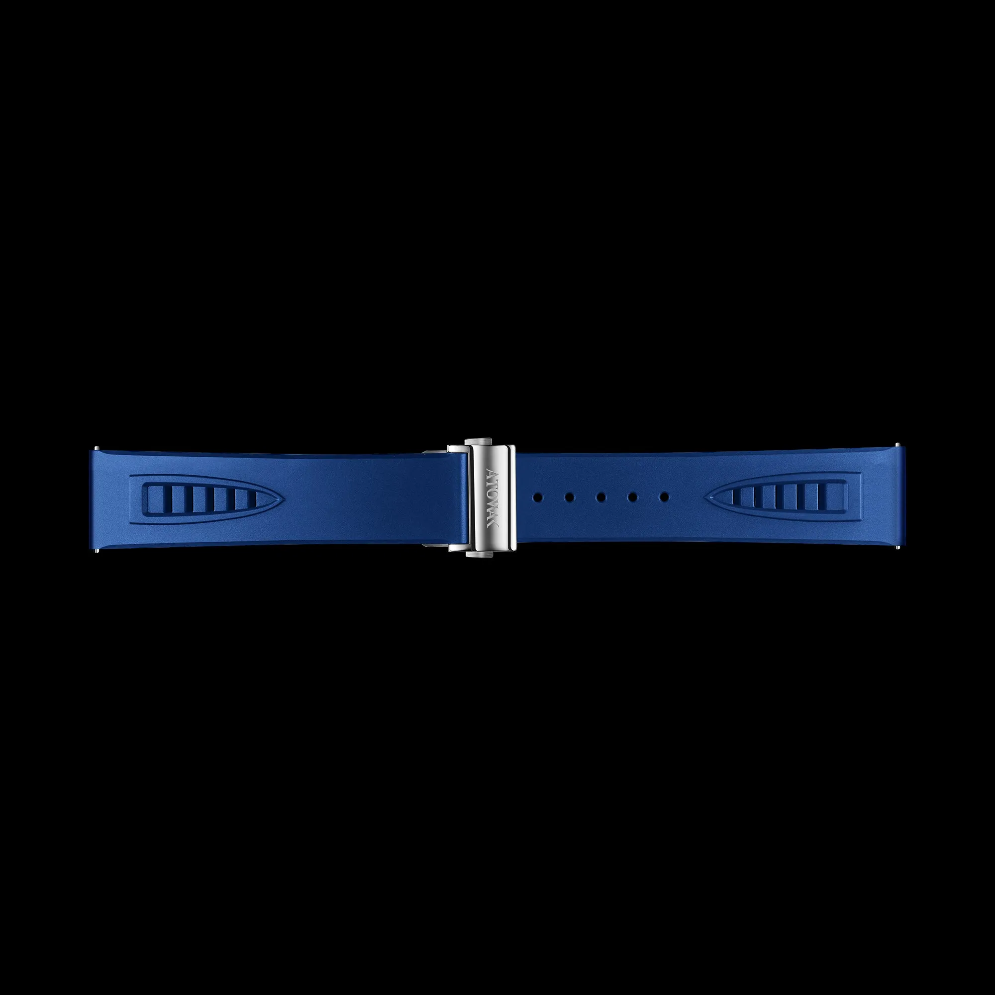Blue NBR Rubber Strap with Silver Buckle for TARANTULA