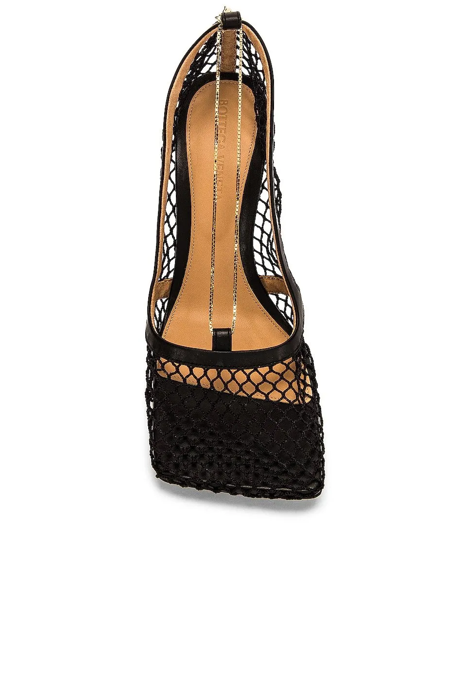 Bottega Veneta Stretch Sandals, Black & Black