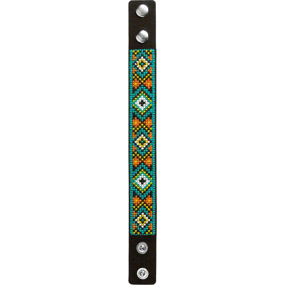 Bracelet Needlecraft Kit - Cross Stitch Kits on Leather