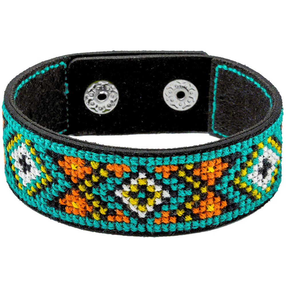 Bracelet Needlecraft Kit - Cross Stitch Kits on Leather