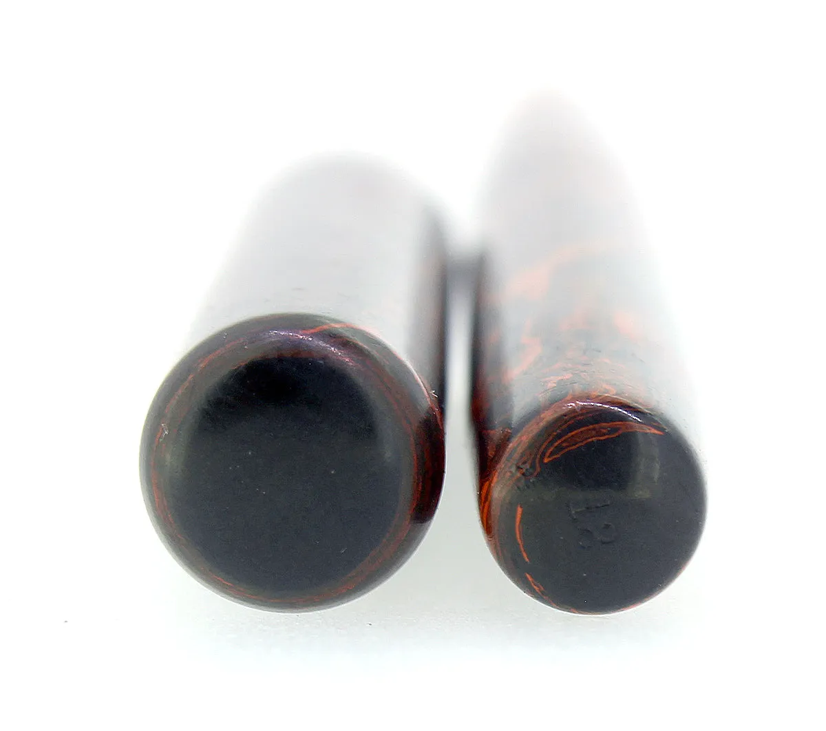C1915 WATERMAN #12 MOTTLED RED HARD RUBBER FLEX NIB 2.94mm FOUNTAIN PEN RESTORED