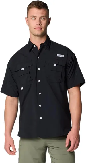 Columbia Mens PFG Bahama II Short Sleeve Fishing Shirt, Black, X-Large