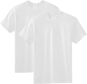 Comfort Colors Adult Short Sleeve Tee, Style G1717, White (2-pack), X-Large