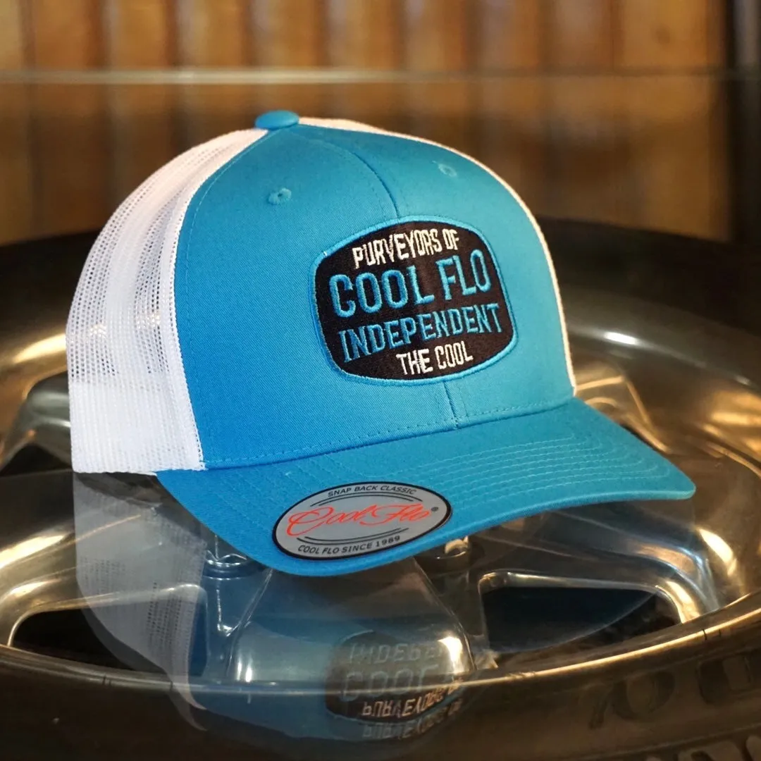 Cool Flo Independent Turquoise Two-tone Trucker Cap