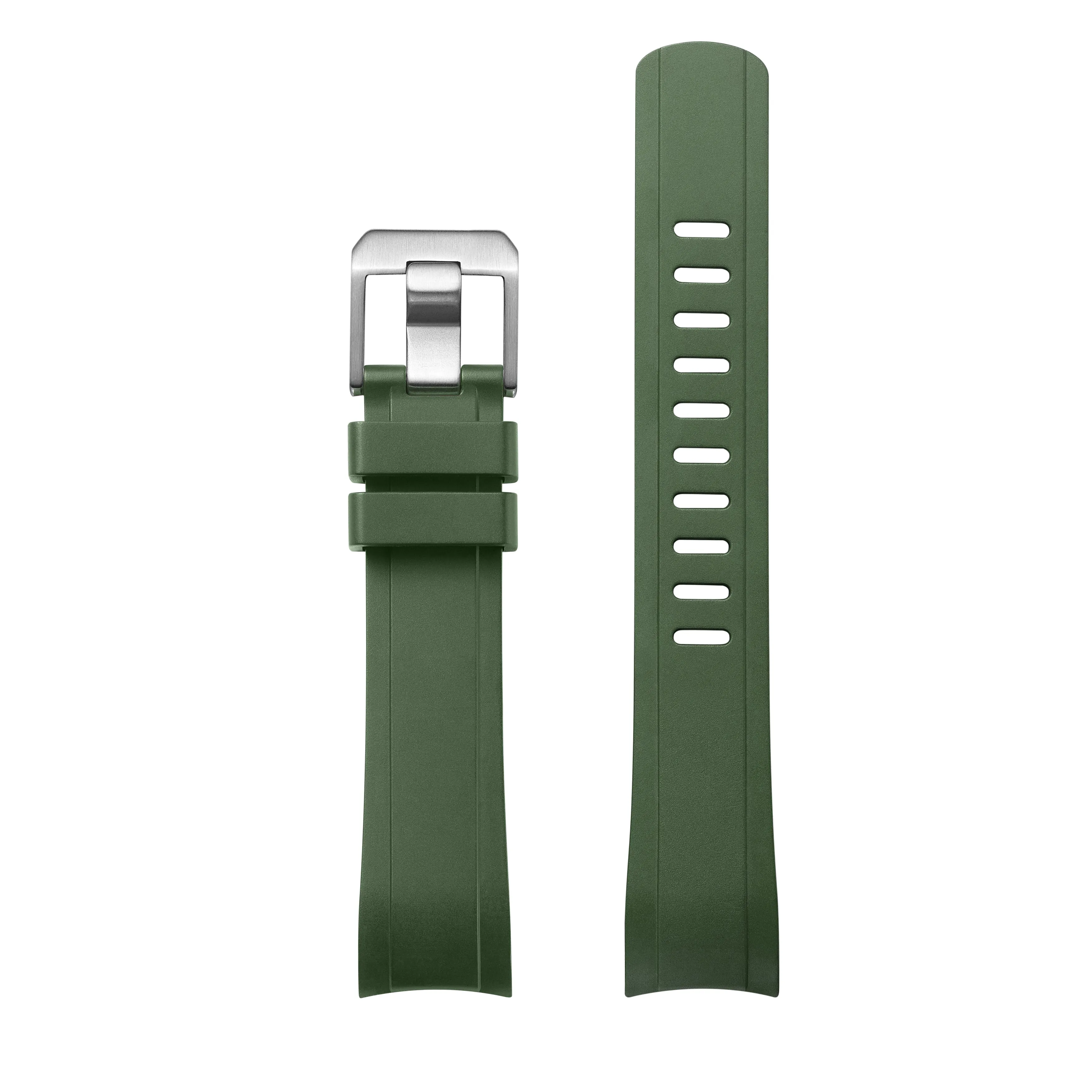 Curved End Rubber Strap for ROLEX SUBMARINER Ref.16610, 16800 & 168000 (RX01)