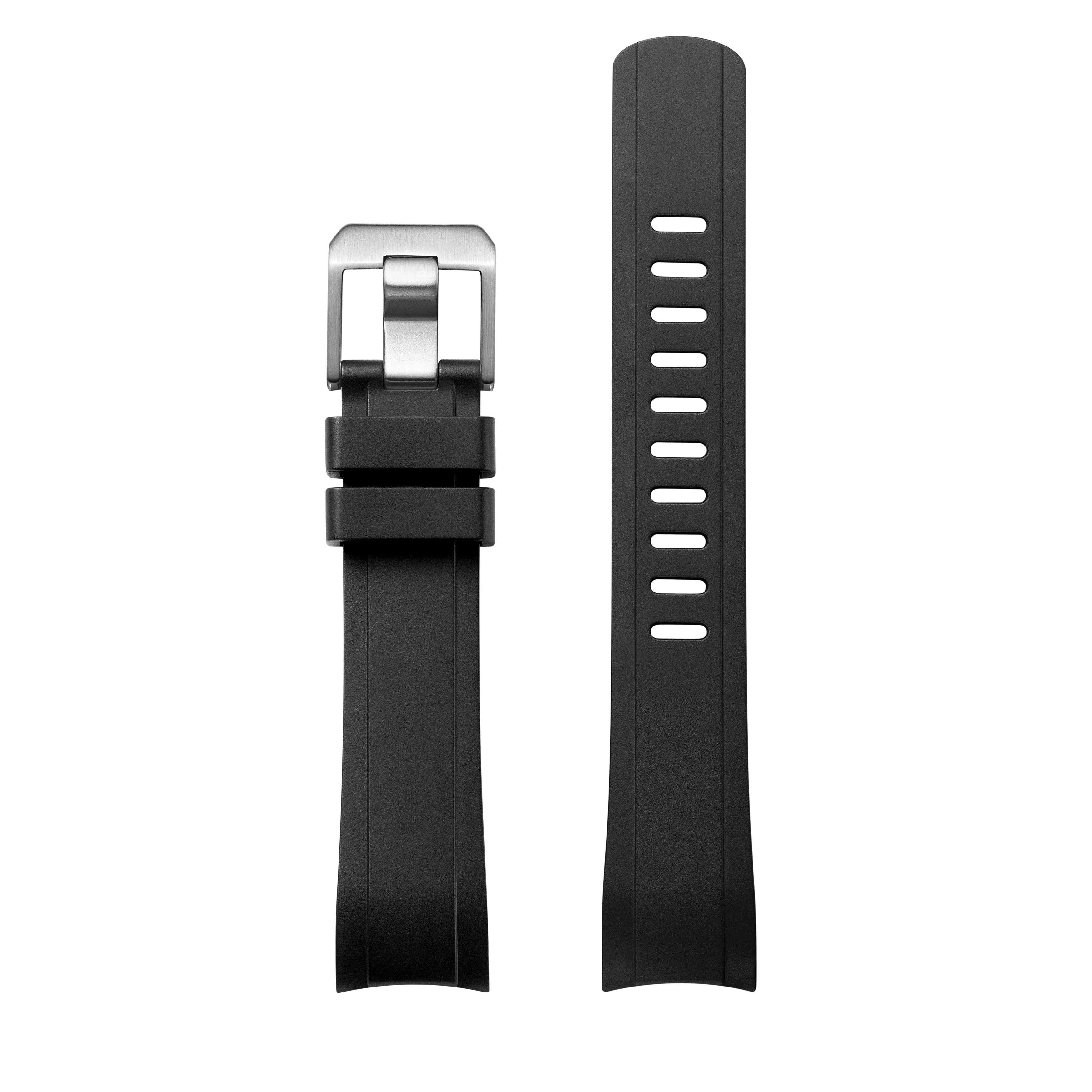 Curved End Rubber Strap for ROLEX SUBMARINER Ref.16610, 16800 & 168000 (RX01)