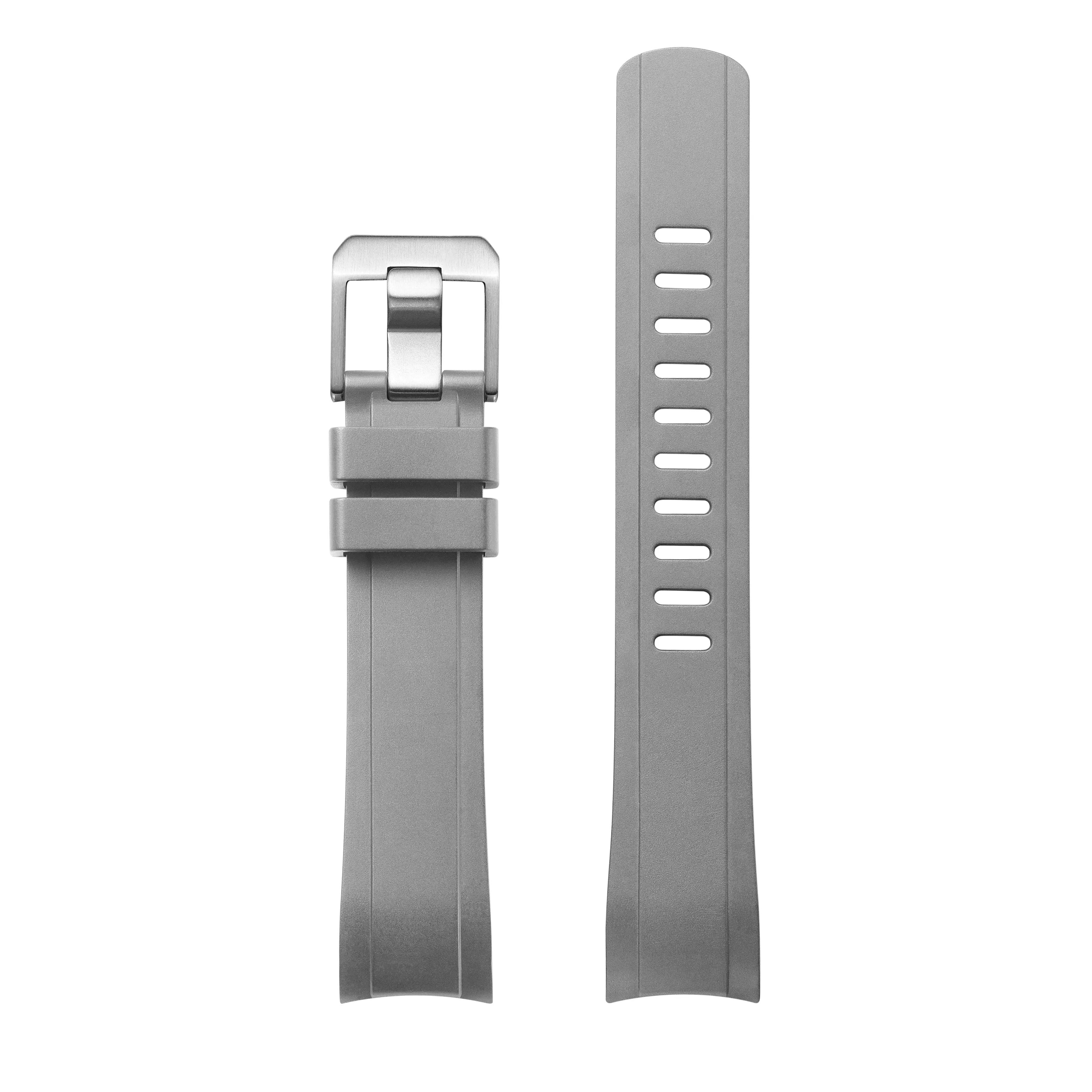 Curved End Rubber Strap for ROLEX SUBMARINER Ref.16610, 16800 & 168000 (RX01)