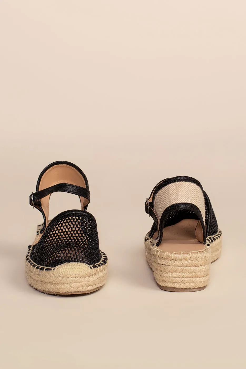 Don't Mesh Around Sandals - Black