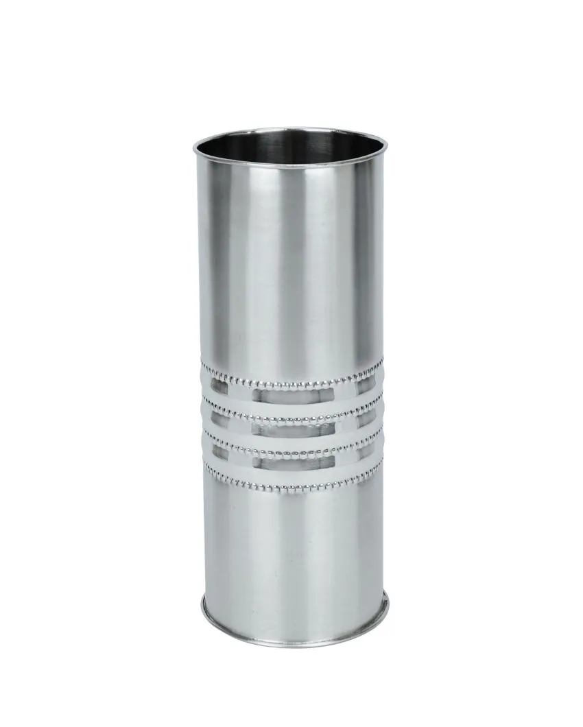Dotglow Silver Stainless Steel Flower Vase