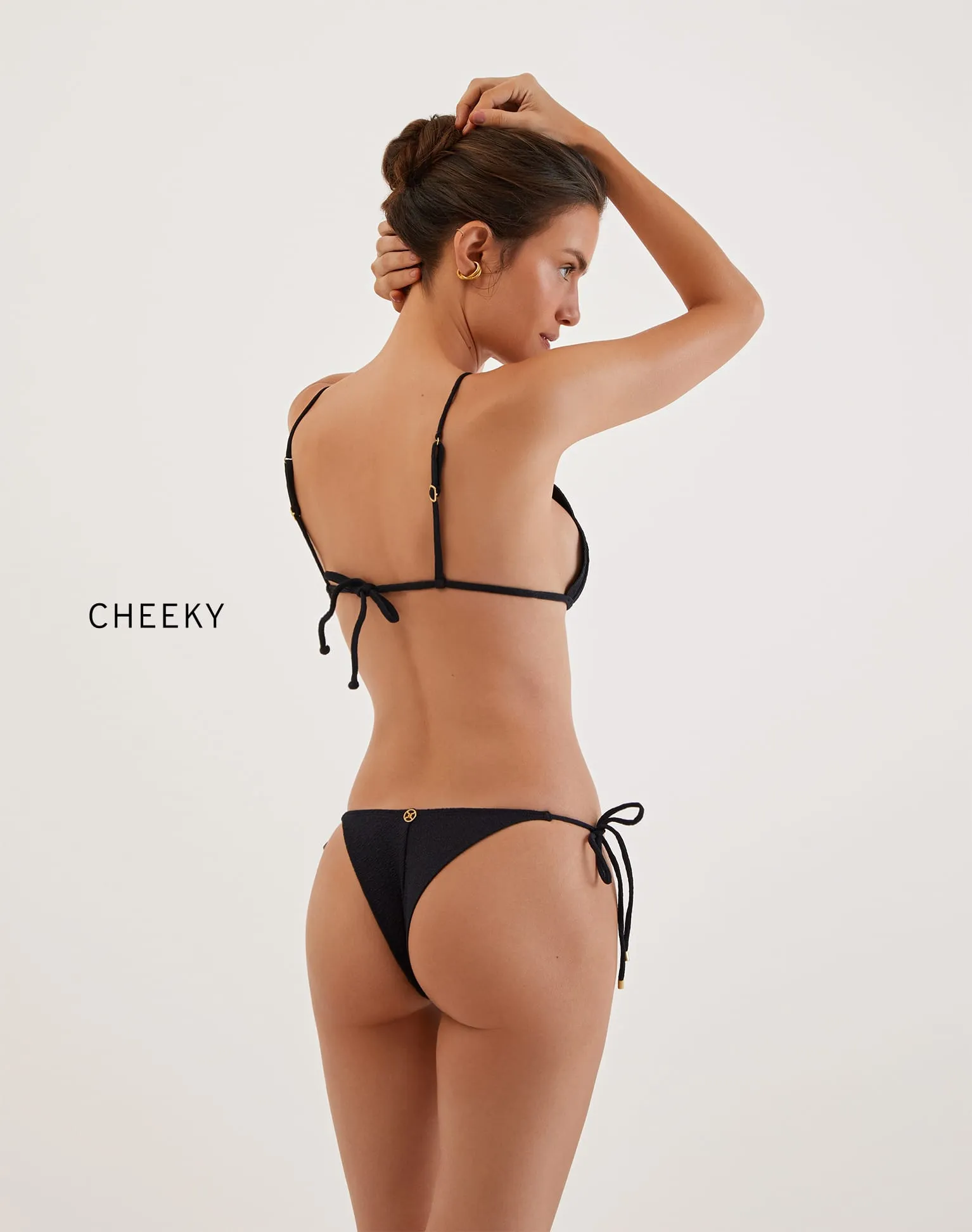 Firenze Lou Parallel Tri Top - Black