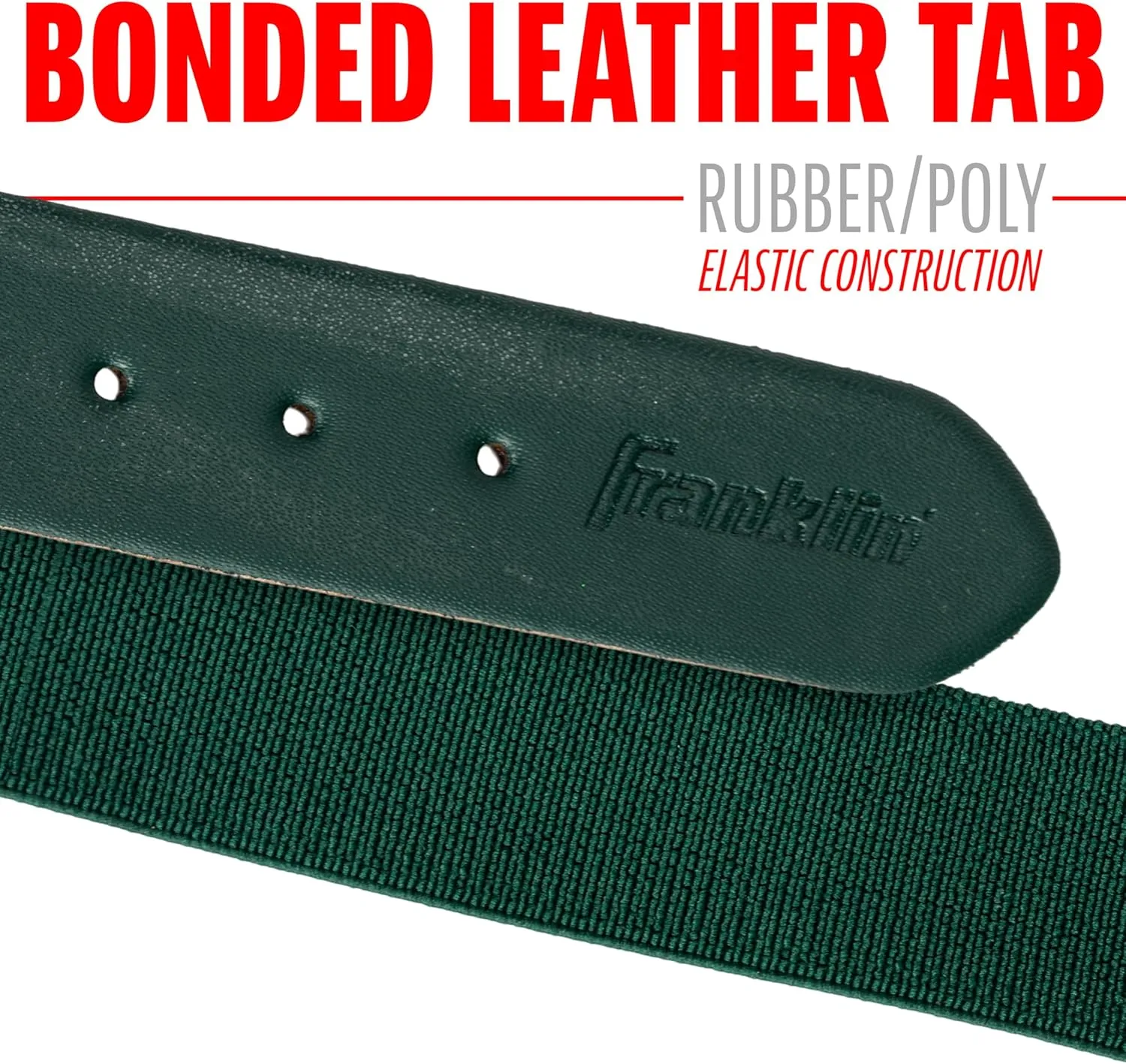 Franklin Sports Baseball Belt - Teeball, Baseball   Softball Belt - Boys   Girls   Adult - Adjustable for Pants - 22" to 48"