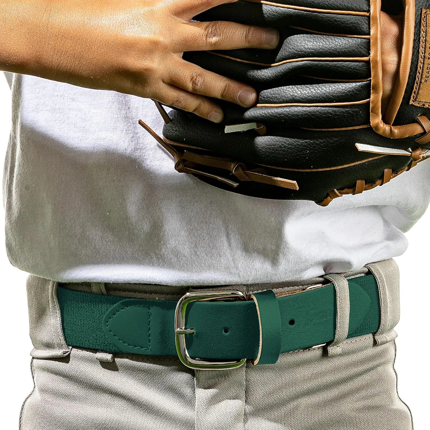 Franklin Sports Baseball Belt - Teeball, Baseball   Softball Belt - Boys   Girls   Adult - Adjustable for Pants - 22" to 48"