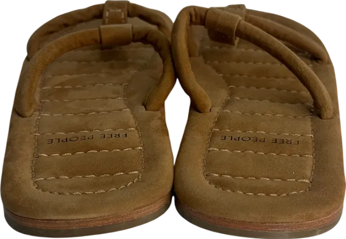 Free People Brown Strappy Sandles  EU 41 UK 8