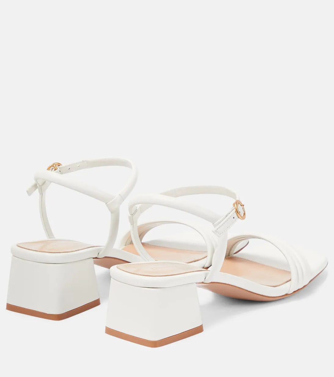 Leather sandals lena 45 Gianvito Rossi, white