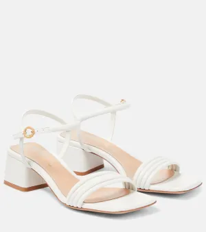 Leather sandals lena 45 Gianvito Rossi, white