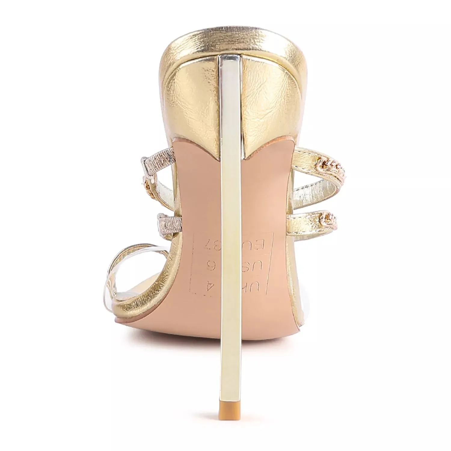 London Rag Tickle Me Women's High Heel Toe Ring Sandals London Rag Gold