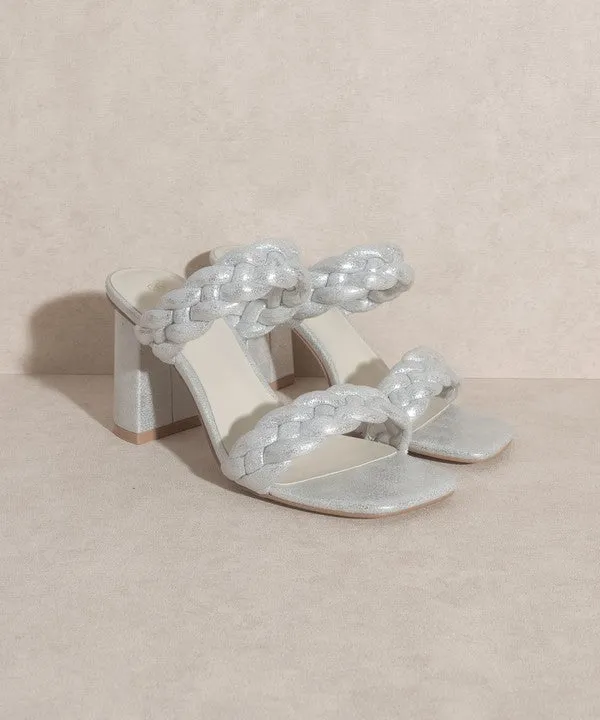 Savannah Metallic Heel Sandal