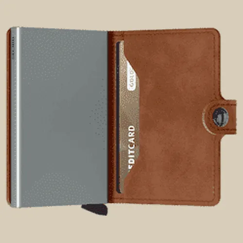 Secrid Miniwallet VINTAGE Cognac & Silver