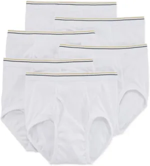 Stafford 6 Pack 100% Cotton Full-Cut Briefs White