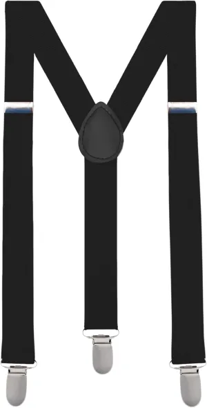 Suspenders for Men, Men's Suspenders, Suspenders Women - Adjustable Size Elastic 1 inch Wide Y Shape Costume Suspenders